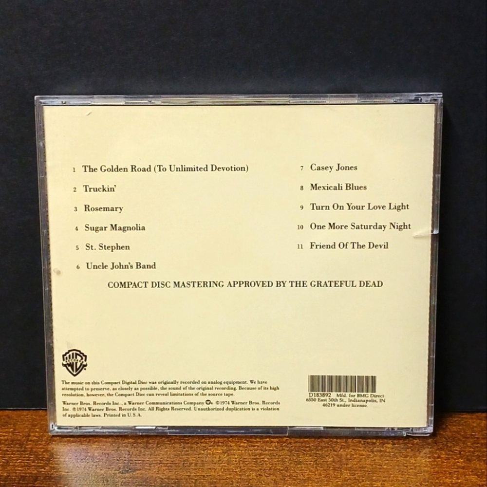 GRATEFUL DEAD SKELETONS FROM THE CLOSET 1974 THE BEST OF CD JERRY GARCIA WARNER - Picture 3 of 4